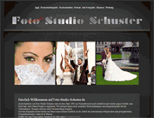 Tablet Screenshot of foto-studio-schuster.de